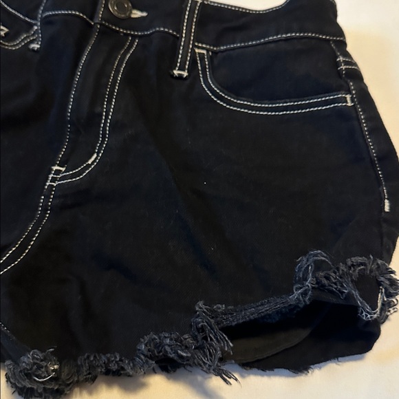 SO Black Jean Shorts with Frayed Hem - Picture 5 of 5